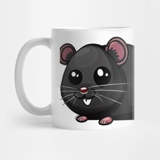 Black hamster Mug